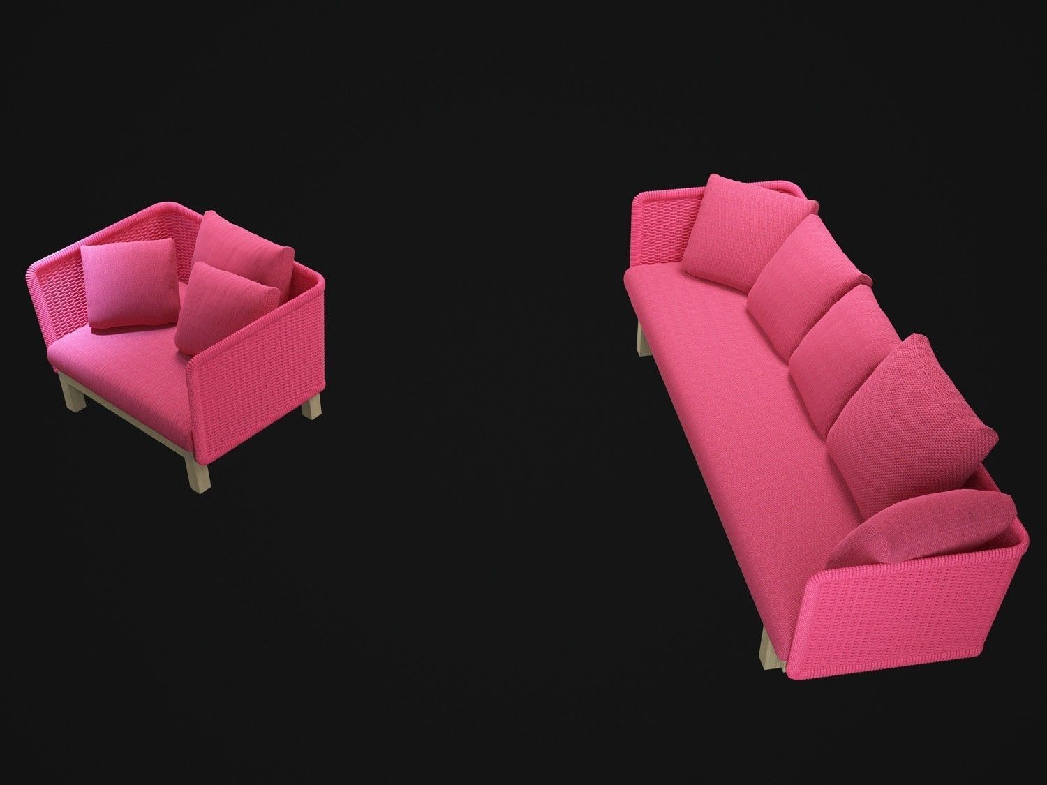 Sabi-sofa two sofas 3D model_2