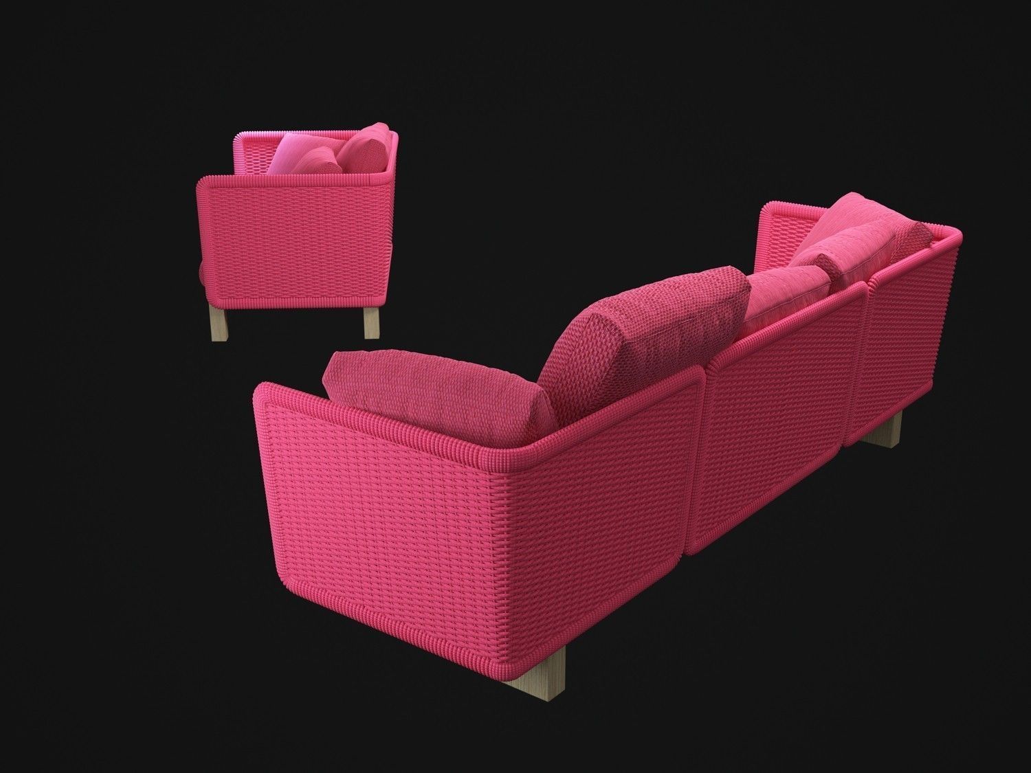 Sabi-sofa two sofas 3D model_4