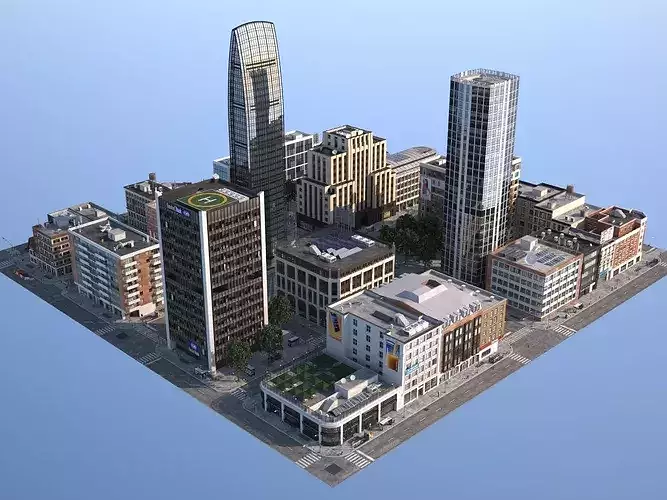 City KC4 3D model 2