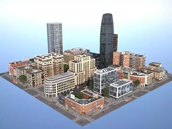 City KC4 3D model 7