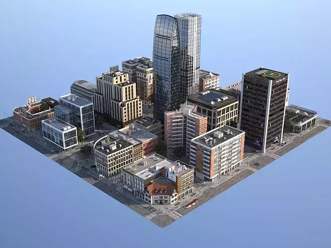 City KC4 3D model 6