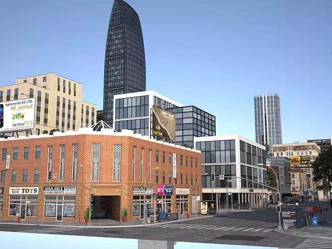 City KC4 3D model 5
