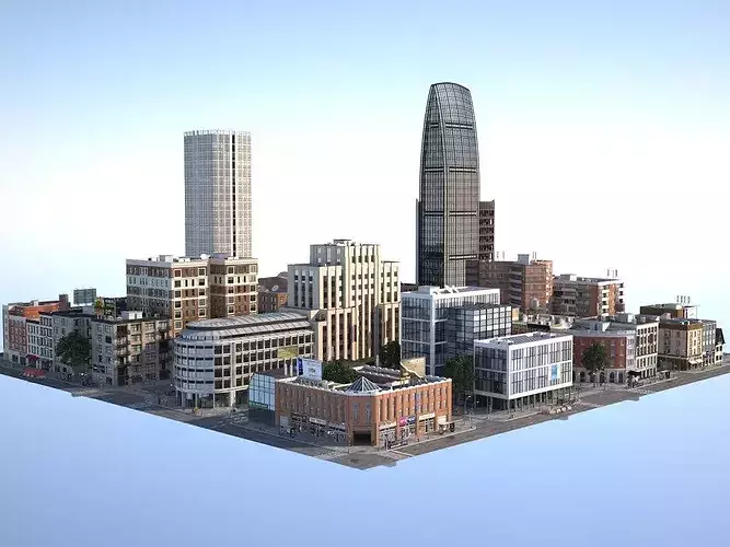 City KC4 3D model 4