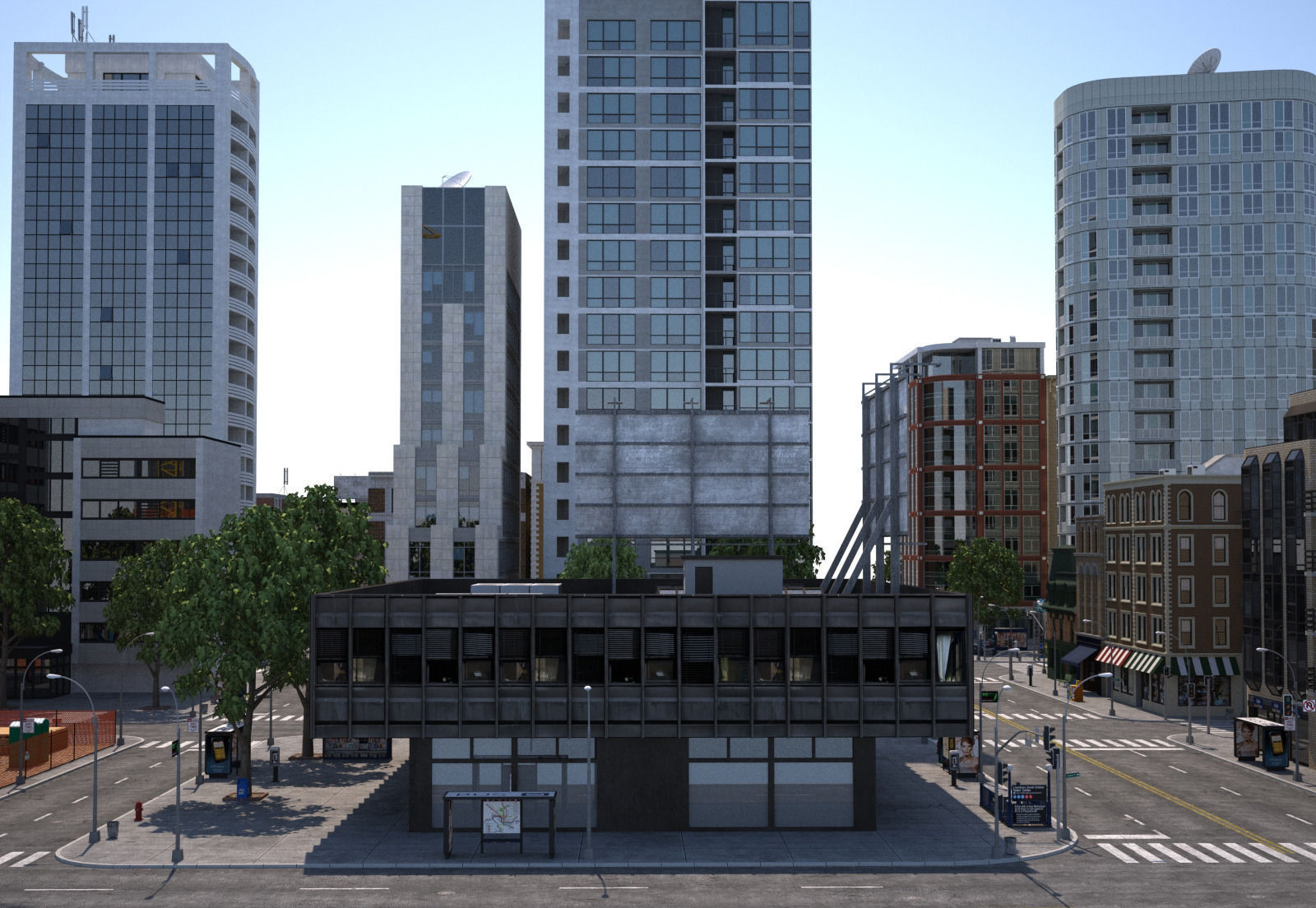 City KC1 3D model_3