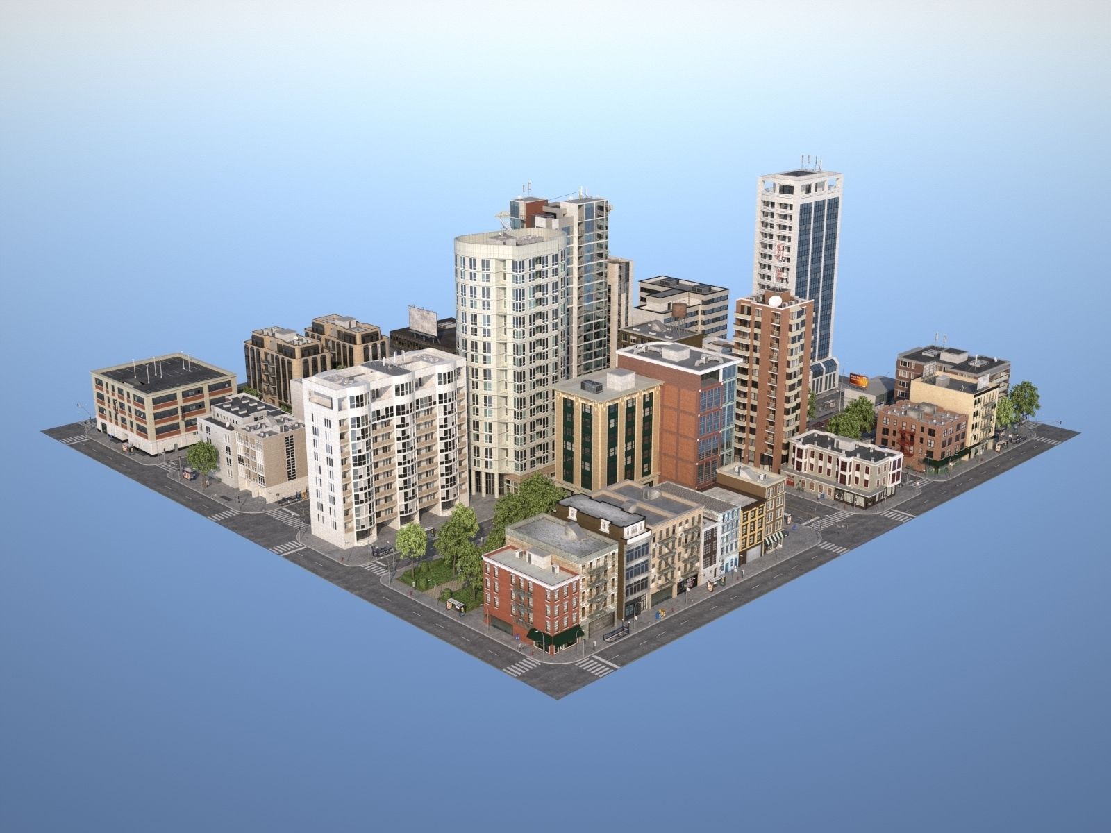 City KC1 3D model_5