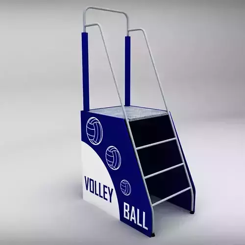 Referee stand volleyball low poly Low-poly 3D model