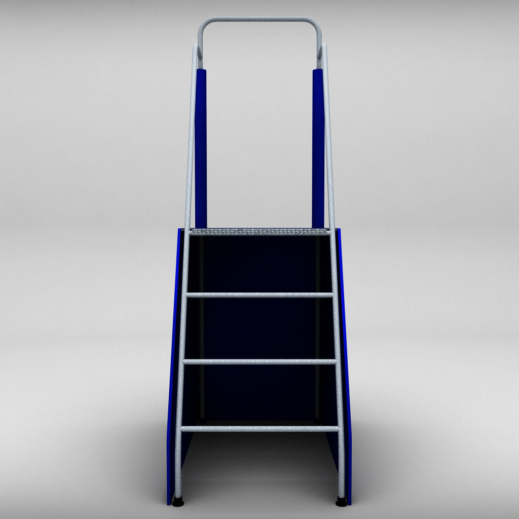 Referee stand volleyball low poly Low-poly 3D model_4