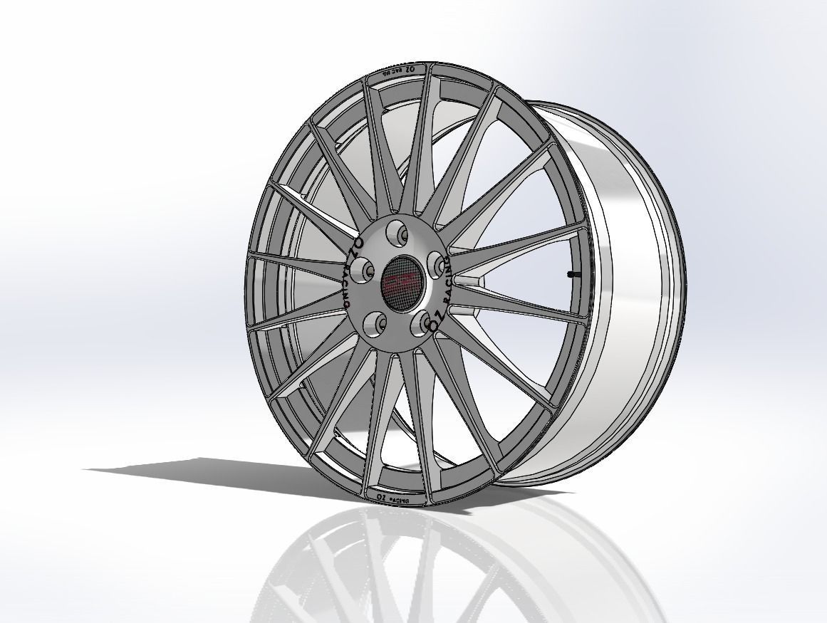 3D Printable OZ WRC Wheel 3D print model_2