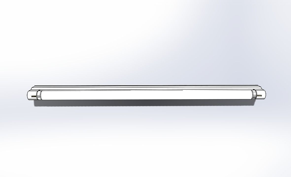 CFL Light T8 18W Free 3D model
