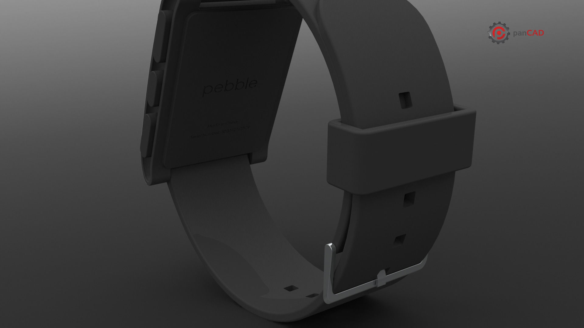 Pebble Smart Watch 3D model_5