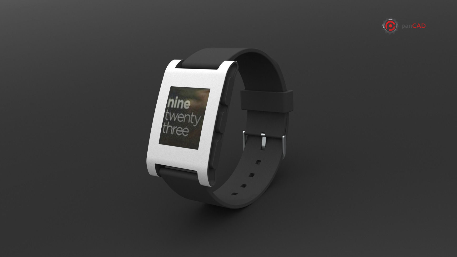 Pebble Smart Watch 3D model_2