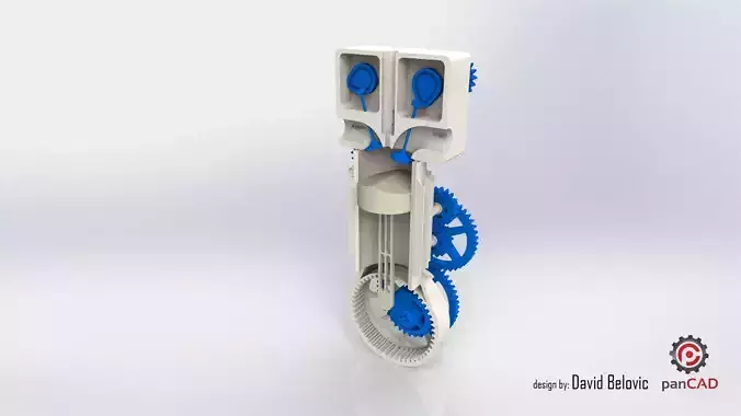 Printor 3D Printable Internal Combustion Engine Free 3D print model
