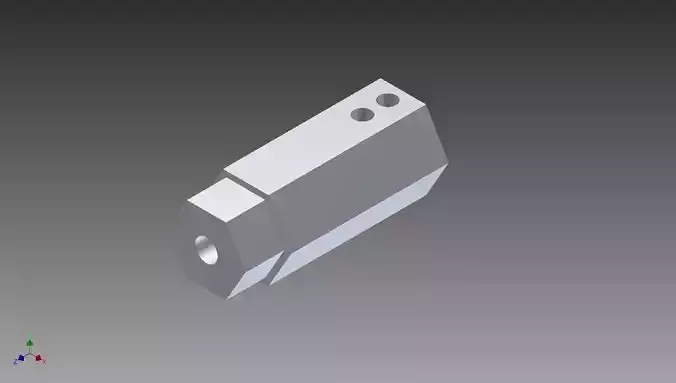 8mm Shaft to Hex Adapter 3D model