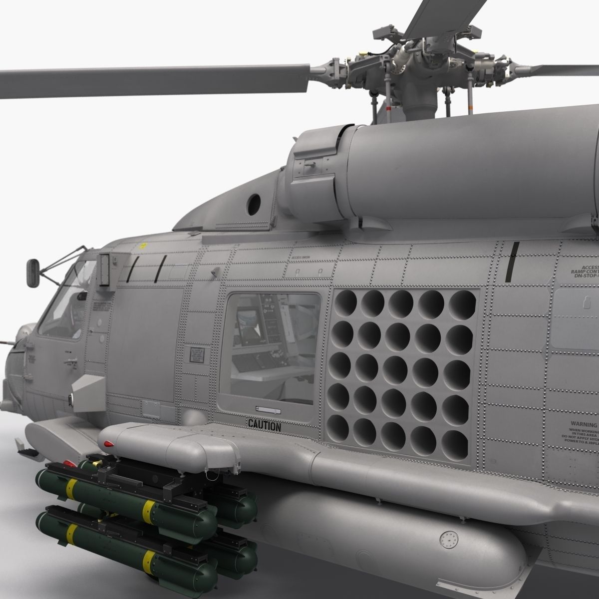 SH-60b Seahawk 3D model_8
