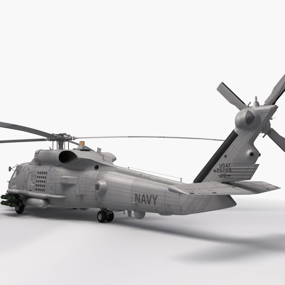 SH-60b Seahawk 3D model_2