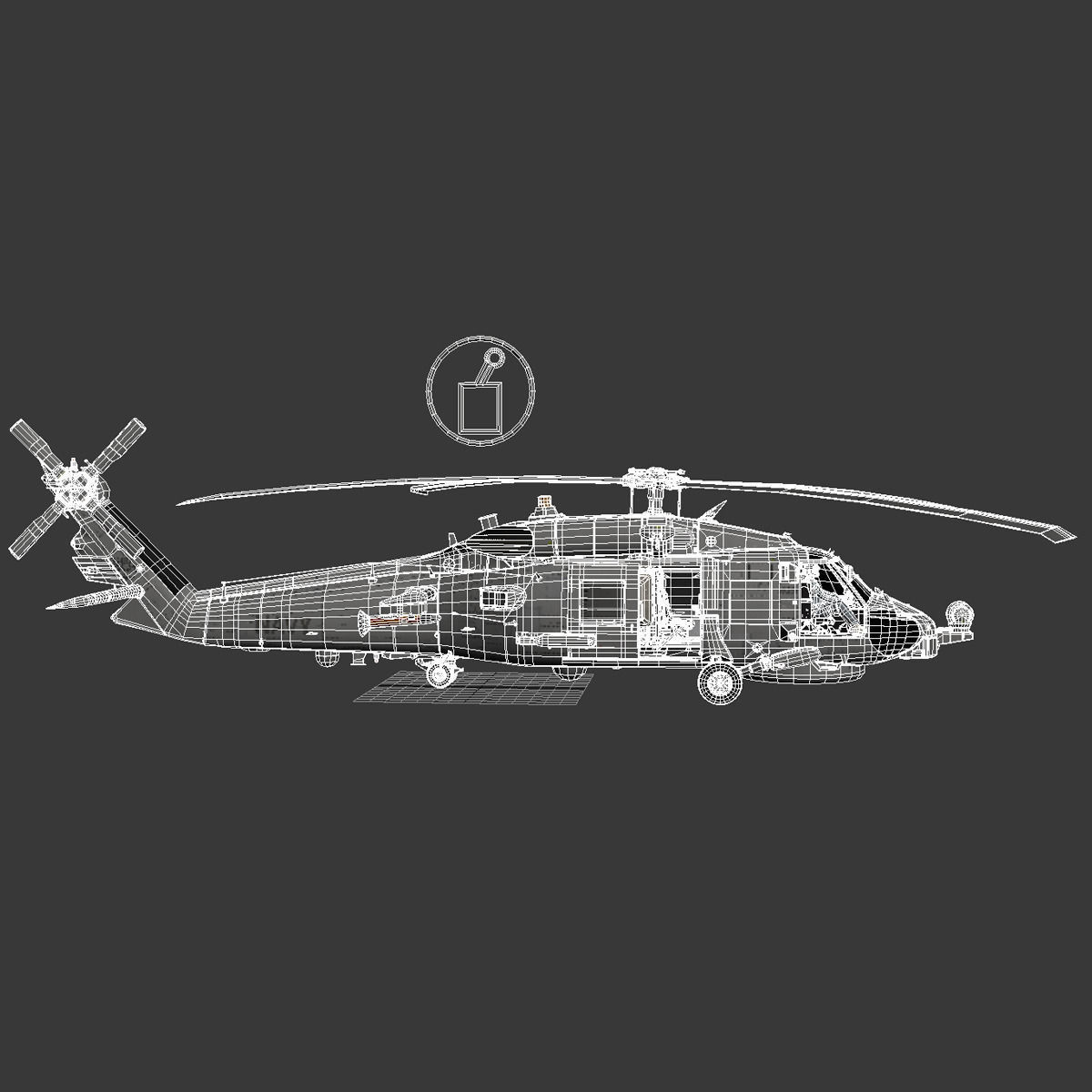 SH-60b Seahawk 3D model_31