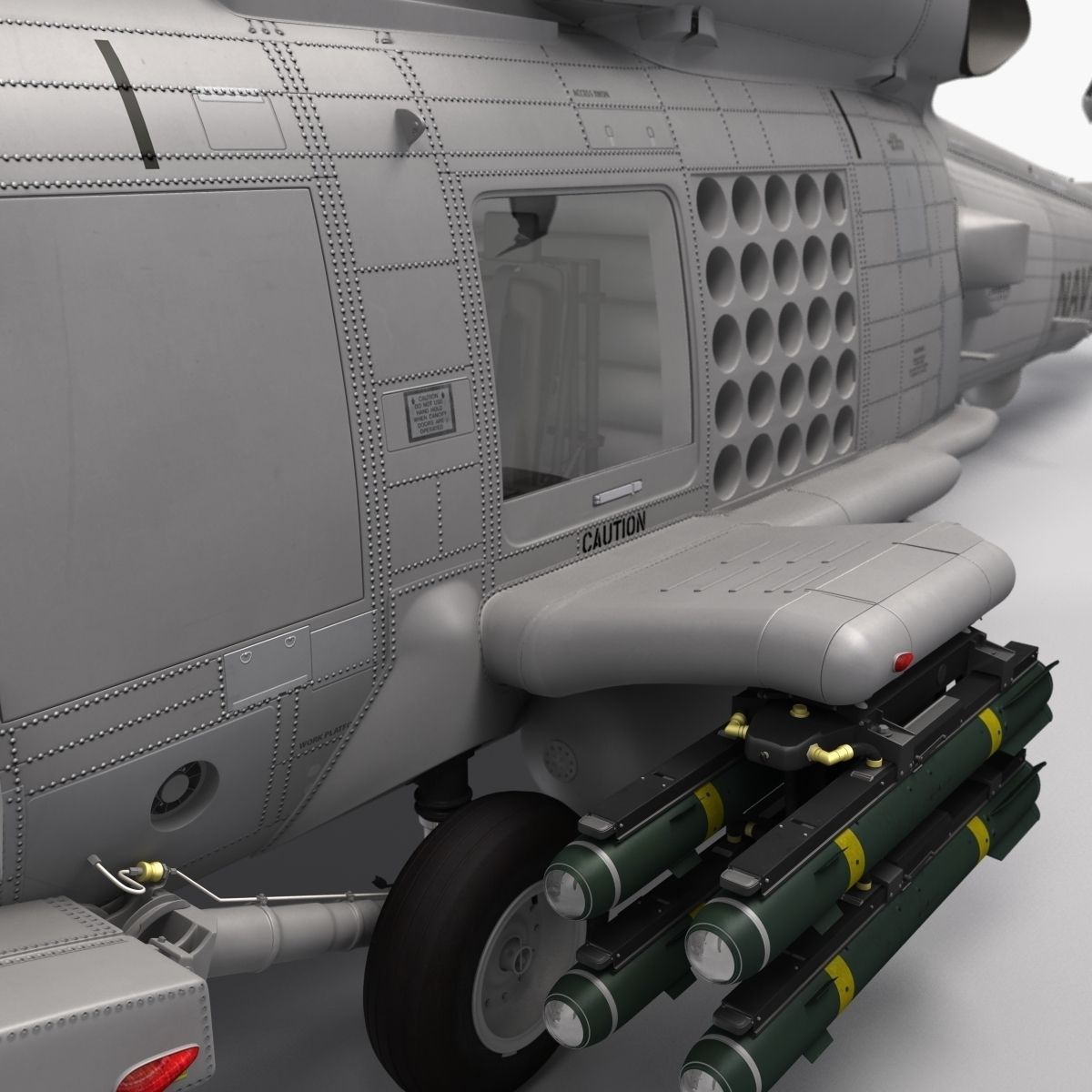 SH-60b Seahawk 3D model_4