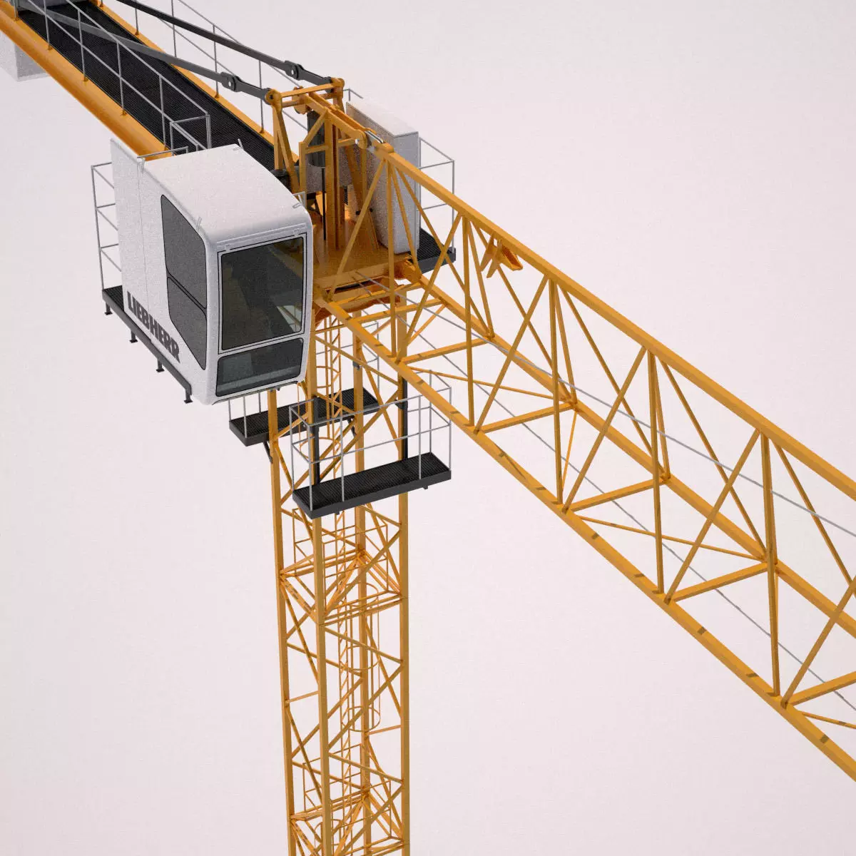 Tower Crane Liebherr EC-B 3D model