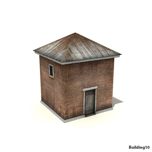 Building Pack 2  Low-poly 3D model_6
