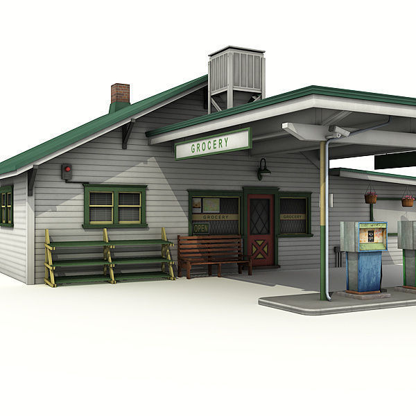 Building Pack 2  Low-poly 3D model_19