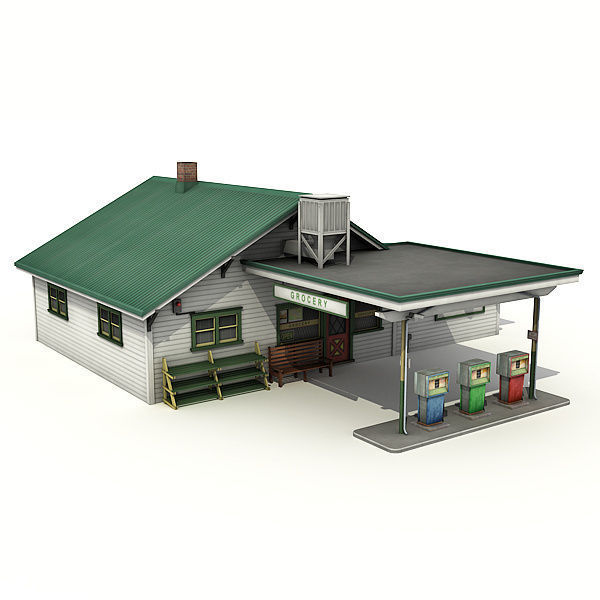 Building Pack 2  Low-poly 3D model_16