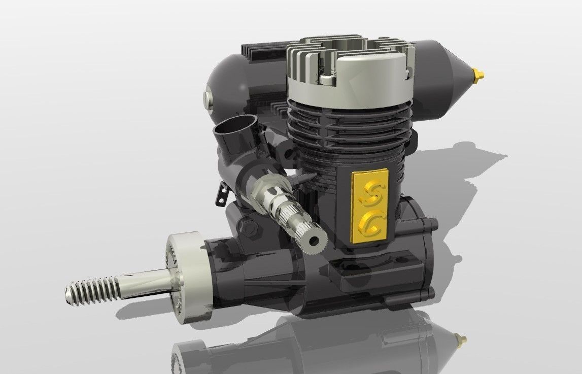 RC Engine Free 3D model_1