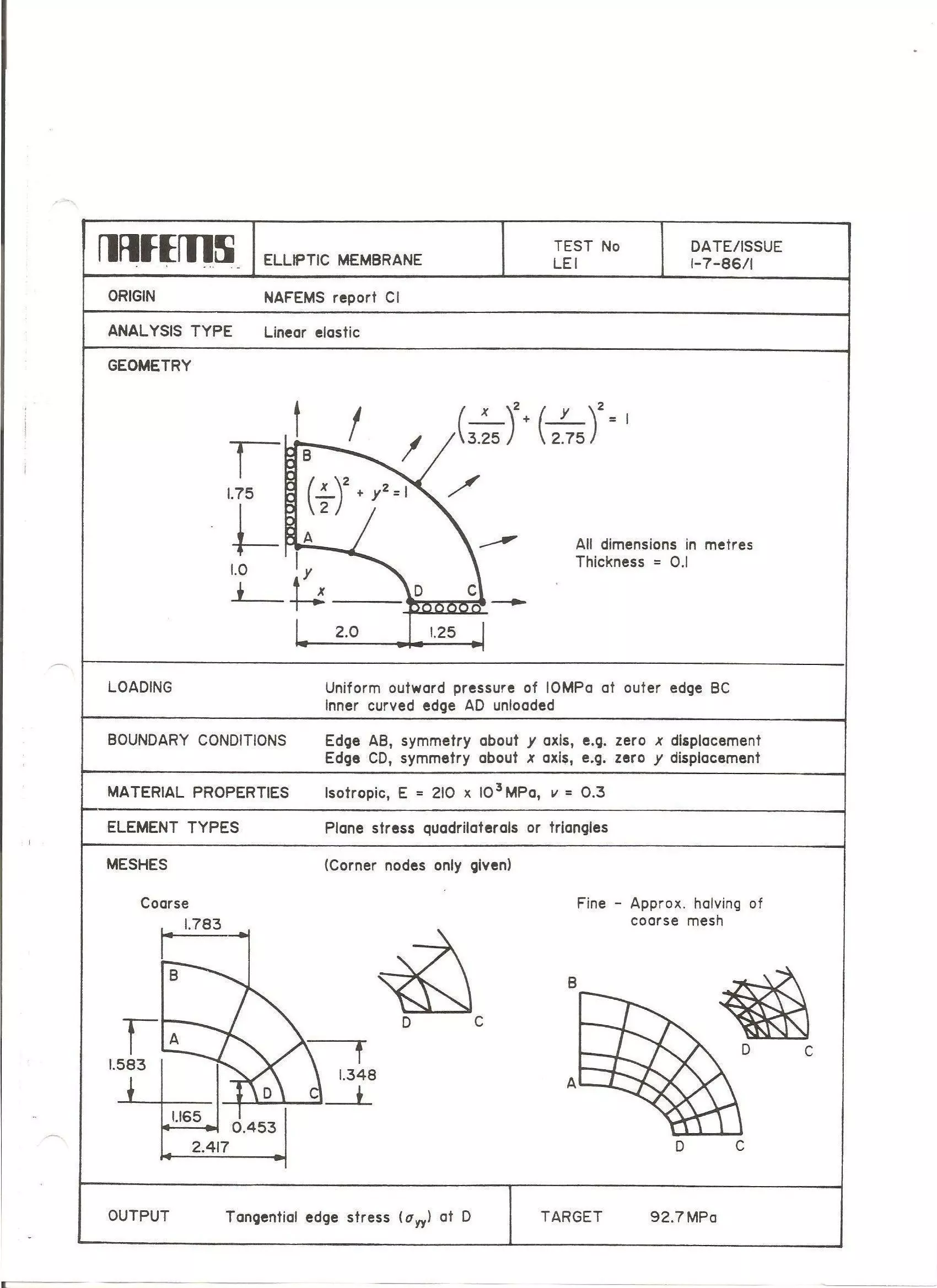 Nafems Benchmark - LEI Free 3D model_0