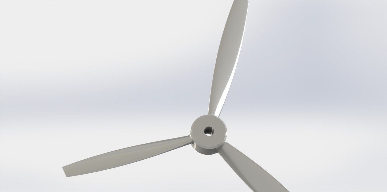 3 Blade Prop Free 3D model_1