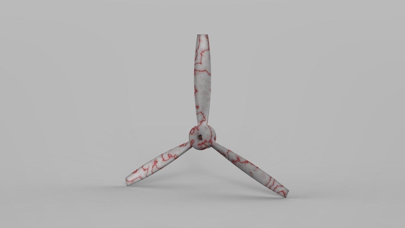 3 Blade Prop Free 3D model_2