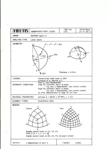 Nafems Benchmark - LE3
