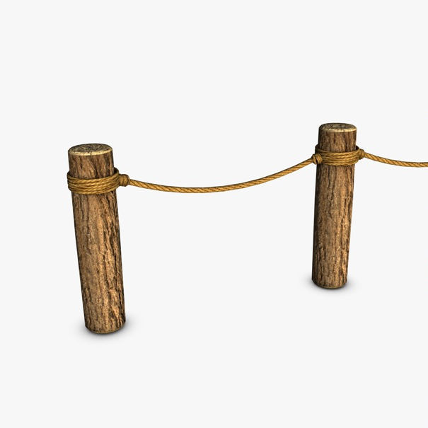 Log Barrier 3D model_2