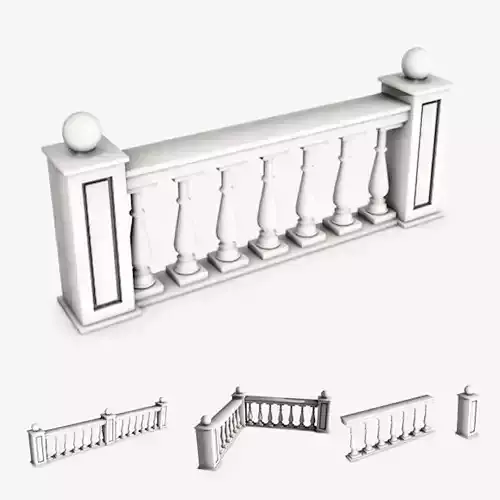 Baluster balcony railing