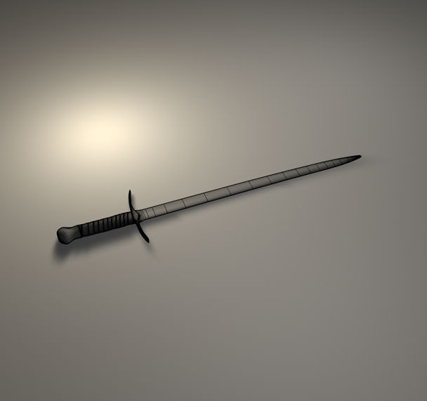 Medieval Sword Design 3D model_2