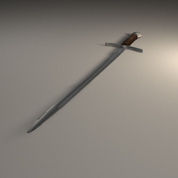 Medieval Sword Design 3D model_4