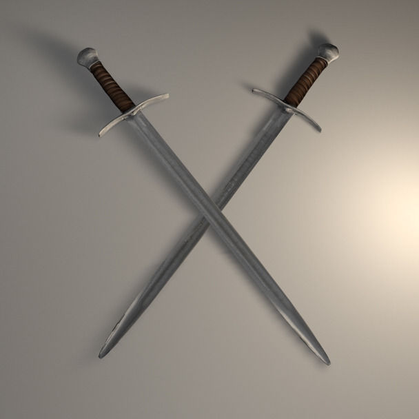 Medieval Sword Design 3D model_5