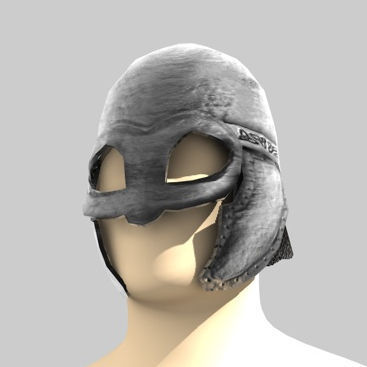 Medieval Helmet 3D model_5