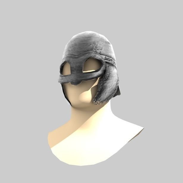 Medieval Helmet 3D model_6