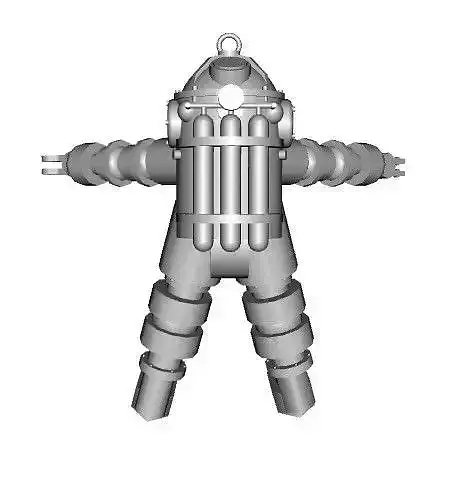 TRITONIA002XD diving suit 3D model