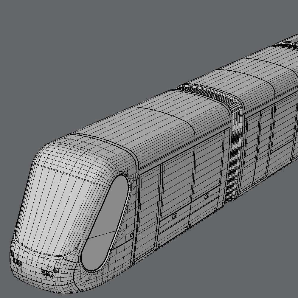 City Tram II 3D model_4