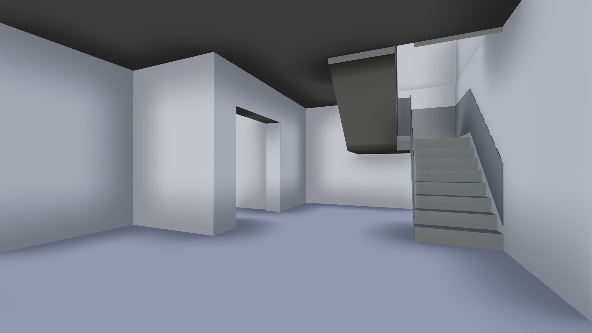 Storage Building or Excellent Game map Low-poly 3D model_13