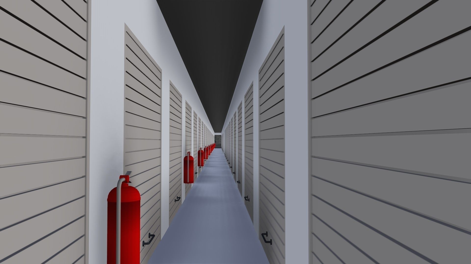 Storage Building or Excellent Game map Low-poly 3D model_11