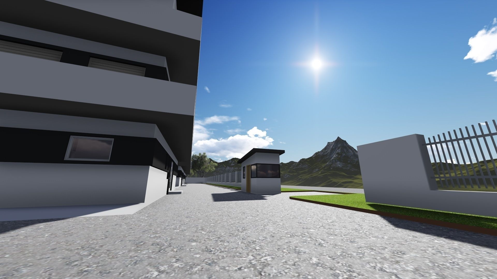 Storage Building or Excellent Game map Low-poly 3D model_12