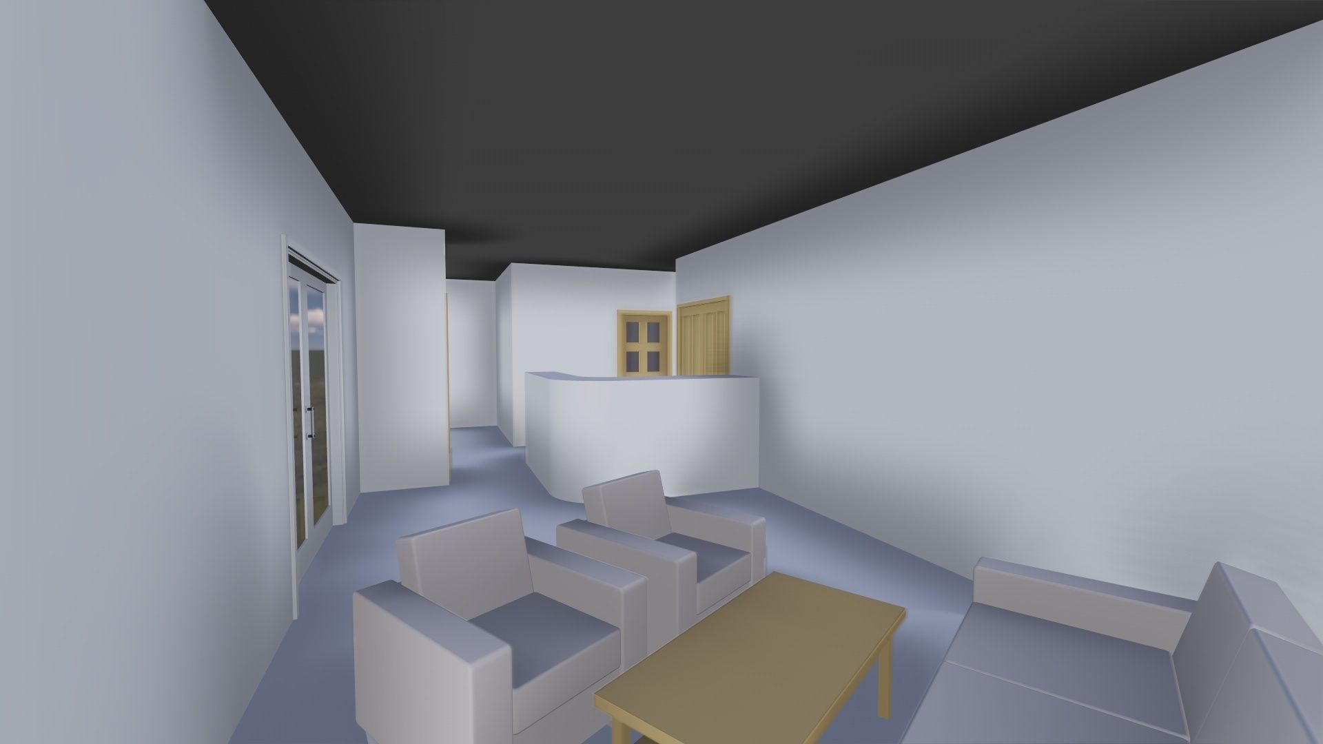 Storage Building or Excellent Game map Low-poly 3D model_10