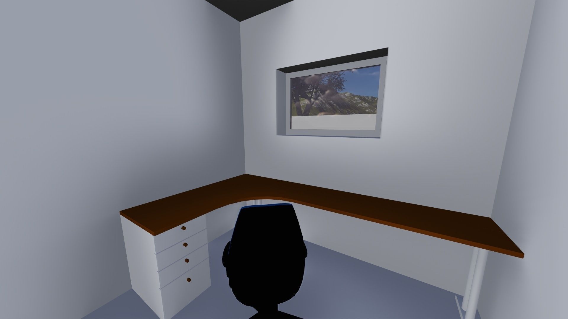 Storage Building or Excellent Game map Low-poly 3D model_9