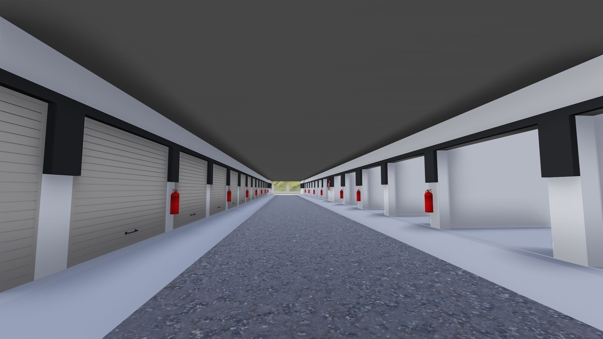 Storage Building or Excellent Game map Low-poly 3D model_8