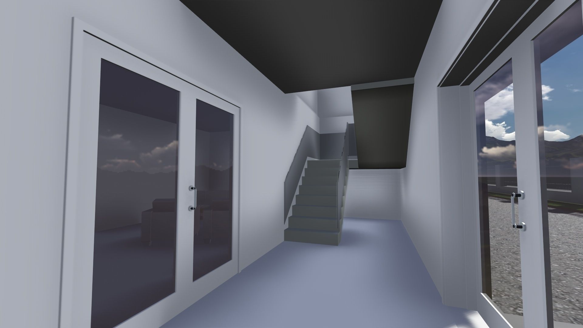 Storage Building or Excellent Game map Low-poly 3D model_7