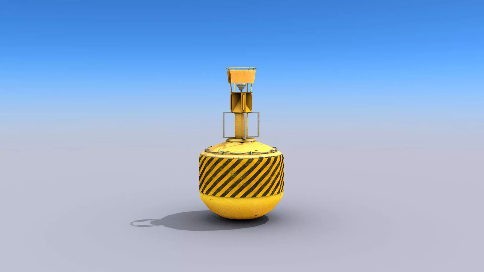 Ocean Buoy Low-poly 3D model_0