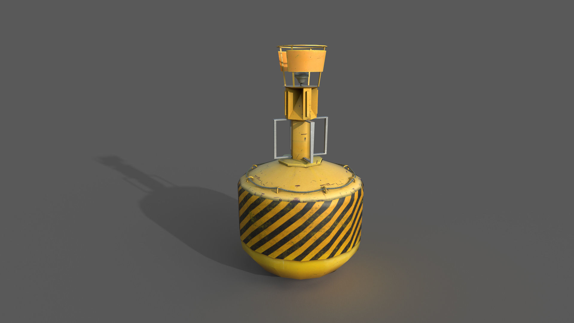 Ocean Buoy Low-poly 3D model_8