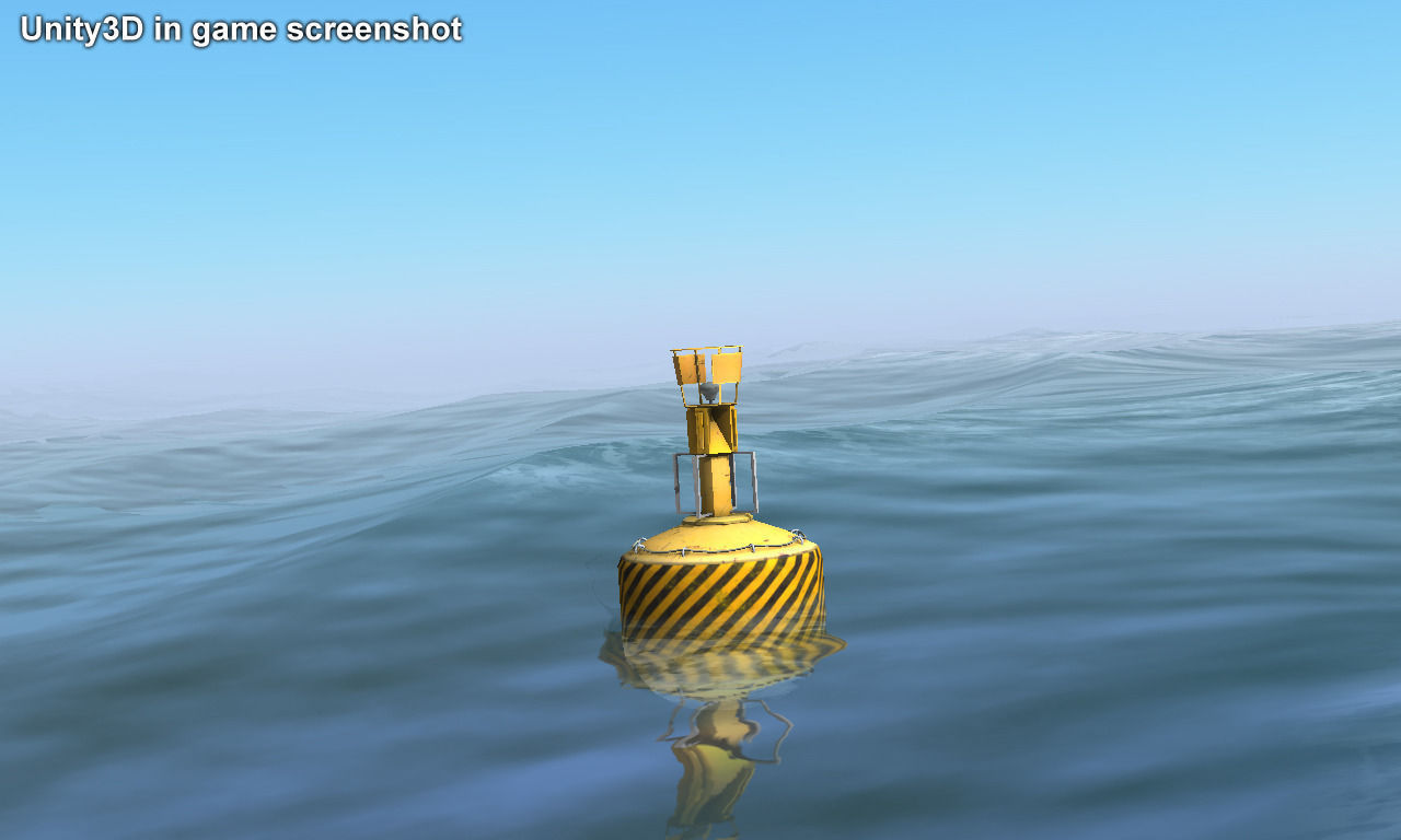 Ocean Buoy Low-poly 3D model_5