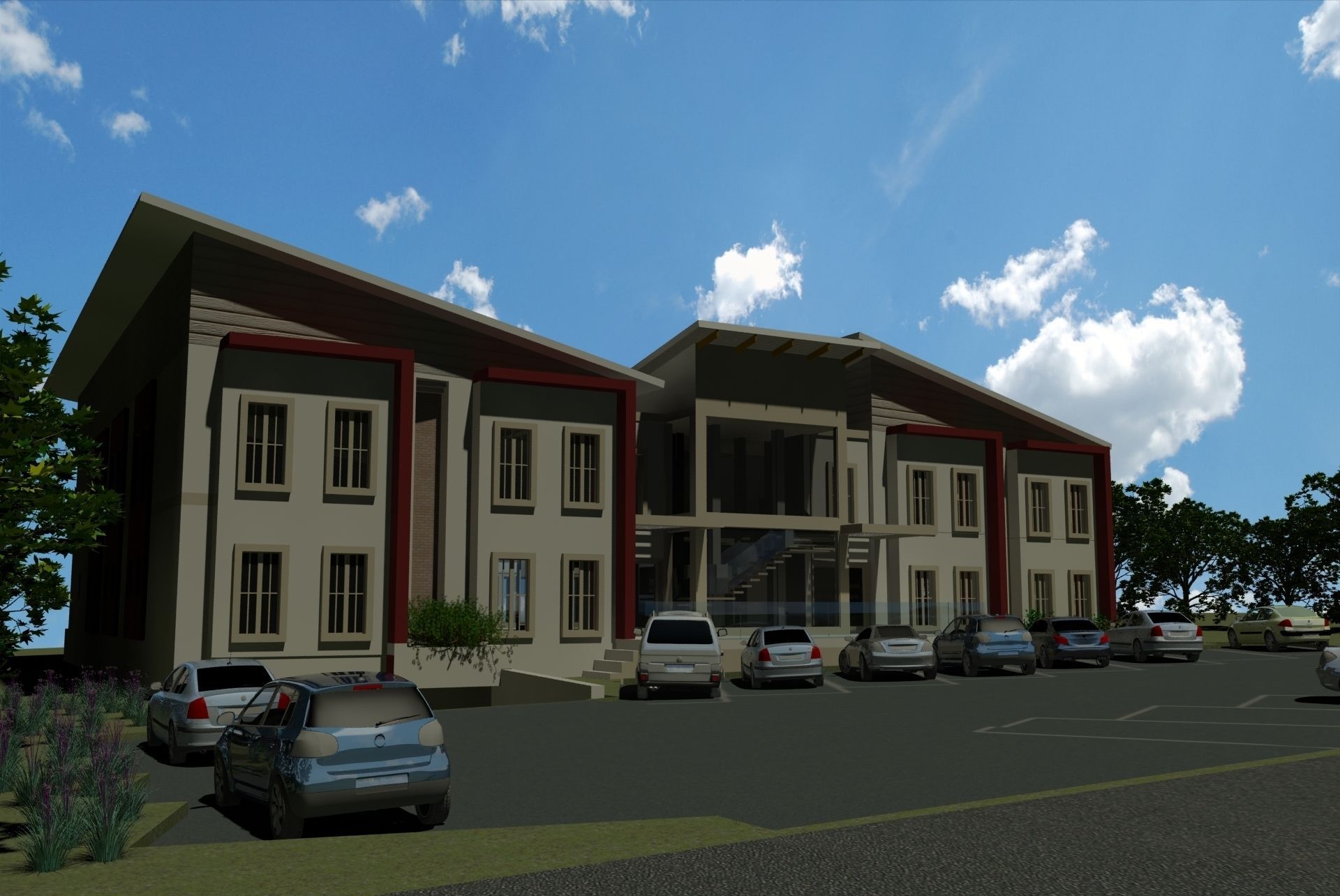 Doctor Offices Low-poly 3D model_1